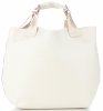 Kožené kabelka shopper bag Vera Pelle světle béžová 854